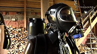 Femdom fetish mistresses fuck bdsm loser with strapon