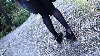 Outdoor amateur ass fuck