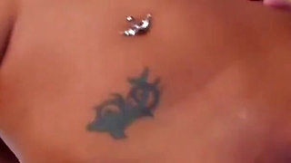 Asian pierced babe gets anally fucked