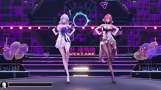 MikuMotion Gangbang Creampie With Explosive Tits And Thrusting Butt Plug