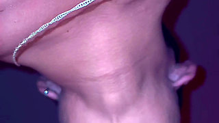A lustful masseur caught the MILF off guard and licked her all over from behind, exploring her hairy pussy