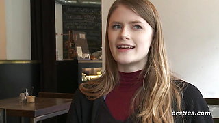 Ersties - Hot Redhead Lucy Warms Up Her Pussy With the Magic Wand Before Grabbing a Dildo