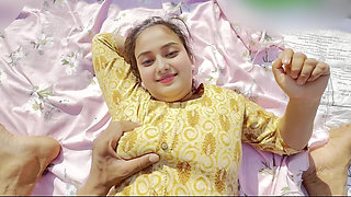 Hot Beautiful Village Teen Girl Riding on BF’s Big Dick Fucking Hard