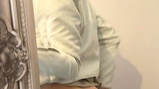 Small titted babe toys her pussy on webcam