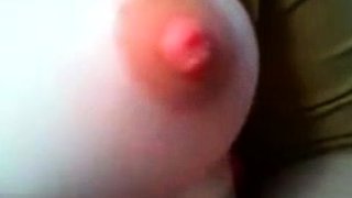Amazing Dominno solo action sucking her nipples