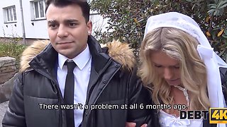 European bride cheats on her cuckolding husband during at the wedding