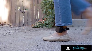 Girlsway - milf Dana Vespoli gets aggressive strap-on discipline from parole officer Penny Barber