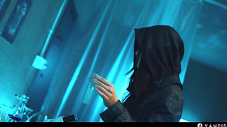 Asian & Brunette Lesbian Seduction - Lezdom Mind Control Vampire Sex