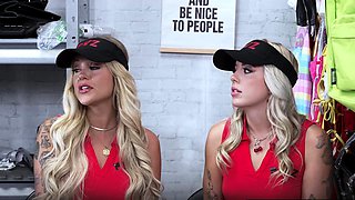 Kali and Lola dared to steal some sexy clothes