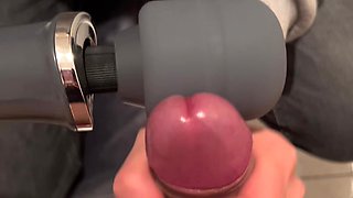 Cumshot From Vibrator on Hands