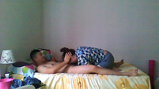 Submissive Teen Chinese Slut Sucks My Dick and Swallows My Cum