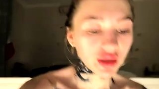 SMALL TIT BRUNETTE TATTOOED TEEN GIRLFRIEND CAUGHT IN SHOWER