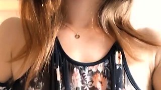 Webcam Teen masturbates and pretends you came in her mouth