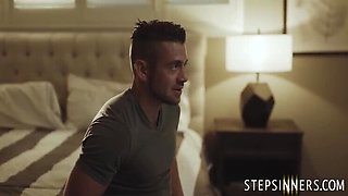 Desperate Step-Sister Ashley Lane Drops Towel For Step-Brother - Secret Blowjob Cheating