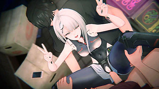 Lucy Cyberware Overload: Bound Netrunner & POV Sandwich DP