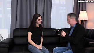 Stunning brunette bimbo Liona Bee gets banged hard