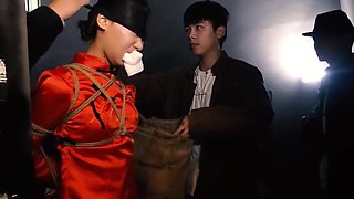 Chinese Bondage In Satin Cheongsam