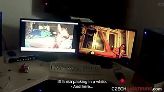 Crazy Kinky Czech Amateur Couple Fucking in POV - Shaved Pussy Blowjob & Squirting