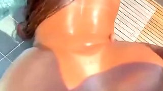 Mature Stephanie Silveira's Explosive Double Squirt on Pool