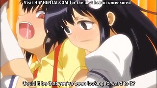Busty with dick fucks her friend Anime hentai