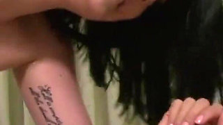 Roommates spread their legs for their first lesbian sex