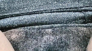 A Woman with Hairy Pussy in Her Secretary Outfit