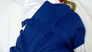 18 Year Old Sexy Student Fucked in Uniform by Stepdaddy