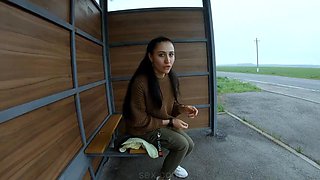 Risky POV blowjob on a public bus station by black lynn: Amateur, Verified Creators  Cum In Mouth Porn