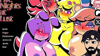 Fivenightsatlust Night Guard Will Have To Avoid The Horniest Animatronics Par 1 With Car Toon