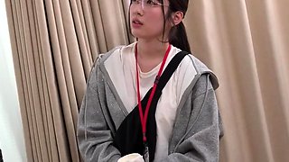 Sexy Japanese slut fingers and toys her pussy on the st