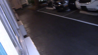 Cute Girls First Trip to Vegas and She Can't Stop Sucking Cock in Public