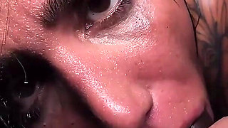 Busty Tattooed MILF Tyra Rides BBC Wild in Bathtub