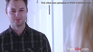 Blonda young step-sister punished & repays Chloe Cherry