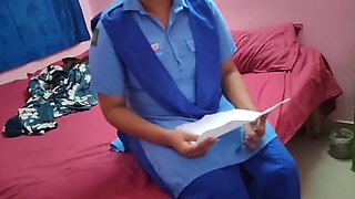 Indian village teacher fucks her favorite student in school uniform - desi porn with Shraddha Pandey