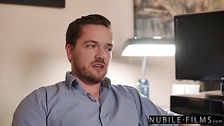 Fair skin clip with perky Emma Hix and Kyle Mason from Nubile Films