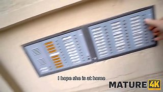 Mature4k. mate fervently does it with the good-looking mature brunette