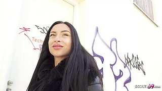 GERMAN SCOUT - Perfect German Latina Teen Caramella Del X Pickup for Casting Fuck