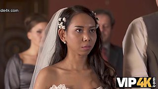 VIP4K. Small cheap wedding turns into public fucking action of the brides