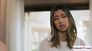 Two lesbian babes sucking bffs big tits