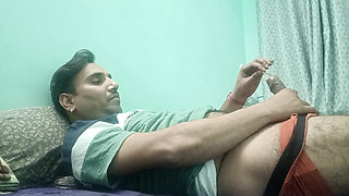 indian desi man sex and show shower shoe and masterbation