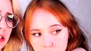 Real horny amateur party teen babes lesbian strapon fucking