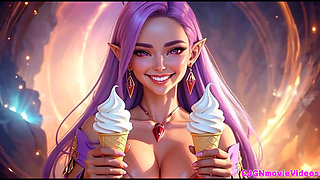 Lesbians kiss together, Ai animation