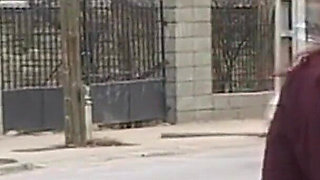 Snowy Exhibitionist Flashes Pussy and Ass in Public