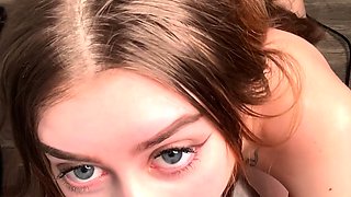 Jessy funny amateur teen brunette toying