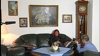 Mature redhead sucking his cock in pov