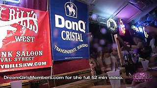 Gorgeous girl at wet t shirt contest clip