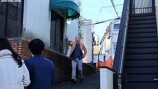 JAPANESE WIFE BECOMES A NUDE MODEL FOR HUSBANDS BOSS AND