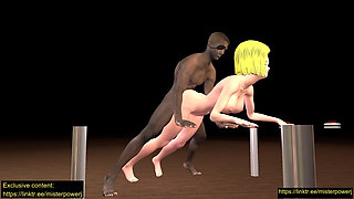 Android 18 Doggy Cheating Over Desk