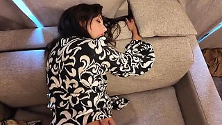 Amateur Teen Stepsister Blowjob POV - 18 Year Old Step Sis Fucking