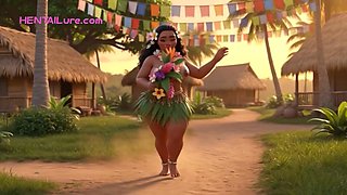 Big Ass Beauty Moana Fucked In Group By Tribal Villagers